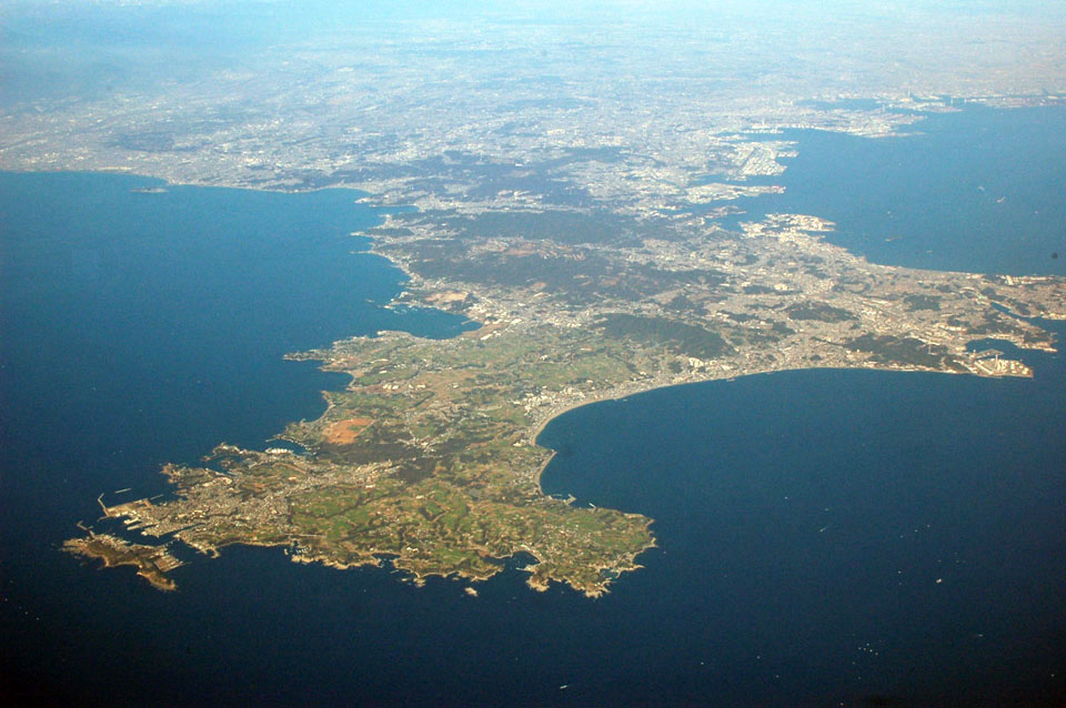 空撮：三浦半島（神奈川県）